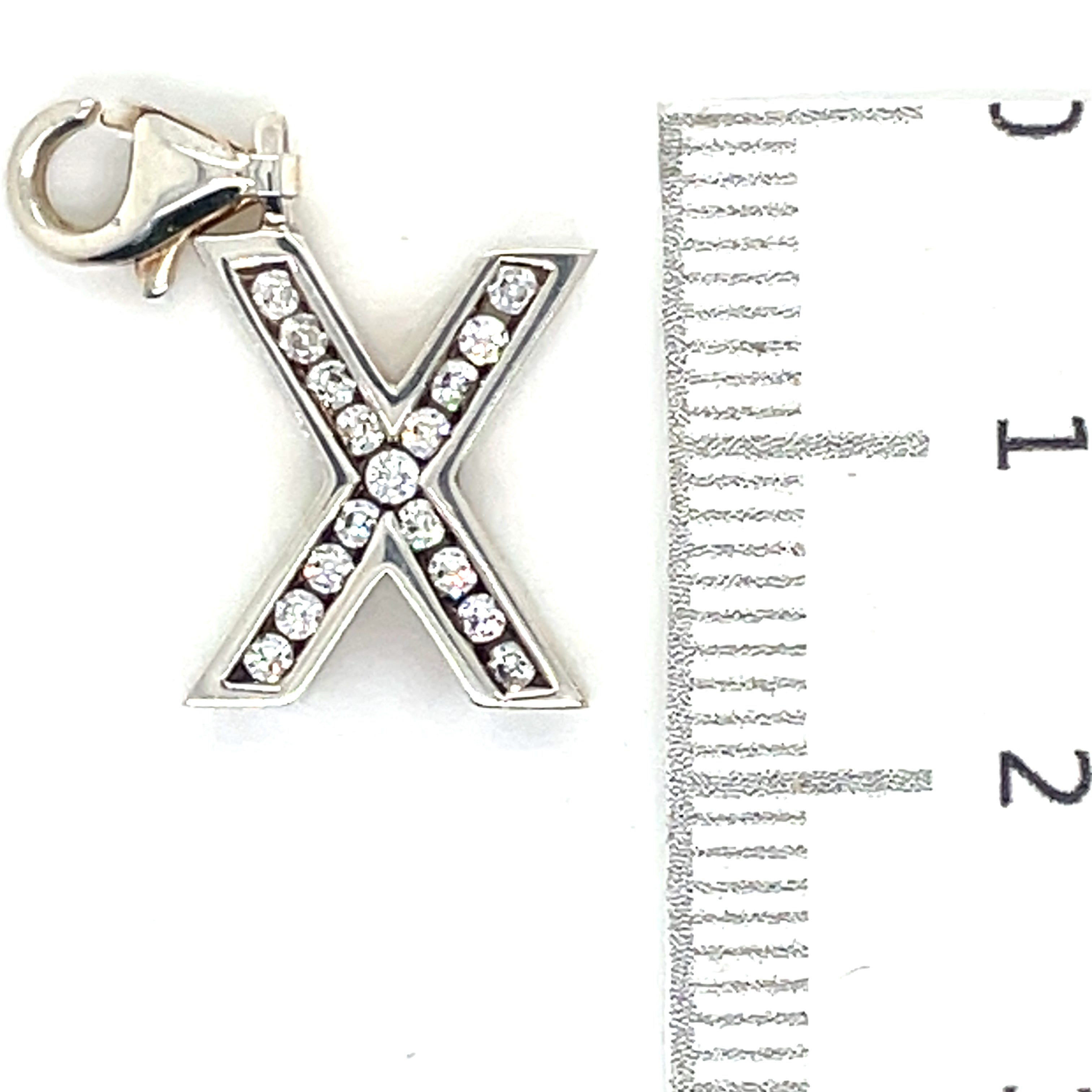 Thomas Sabo Silver Letter ‘X’ Cubic Zirconia Charm
