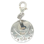 Thomas Sabo “Mom-Dad-Kids” Family Layered Silver and Cubic Zirconia Charm