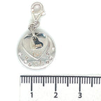 Thomas Sabo “Mom-Dad-Kids” Family Layered Silver and Cubic Zirconia Charm