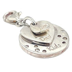 Thomas Sabo “Mom-Dad-Kids” Family Layered Silver and Cubic Zirconia Charm
