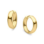 9ct Yellow Gold Polished Round Huggy Hoop Earrings