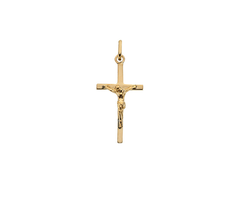 9ct Yellow Crucifix Cross 21x13