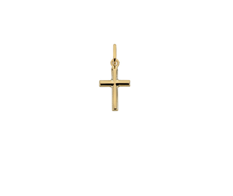 9ct Yellow Small Plain Cross