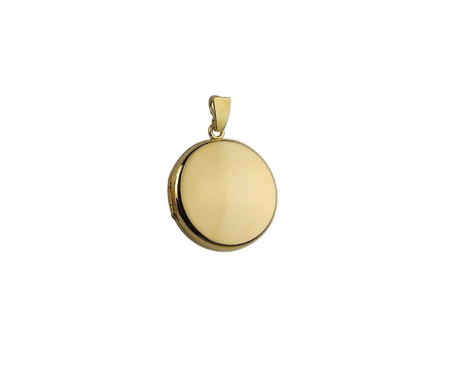 9ct Yellow Plain Round Locket 6