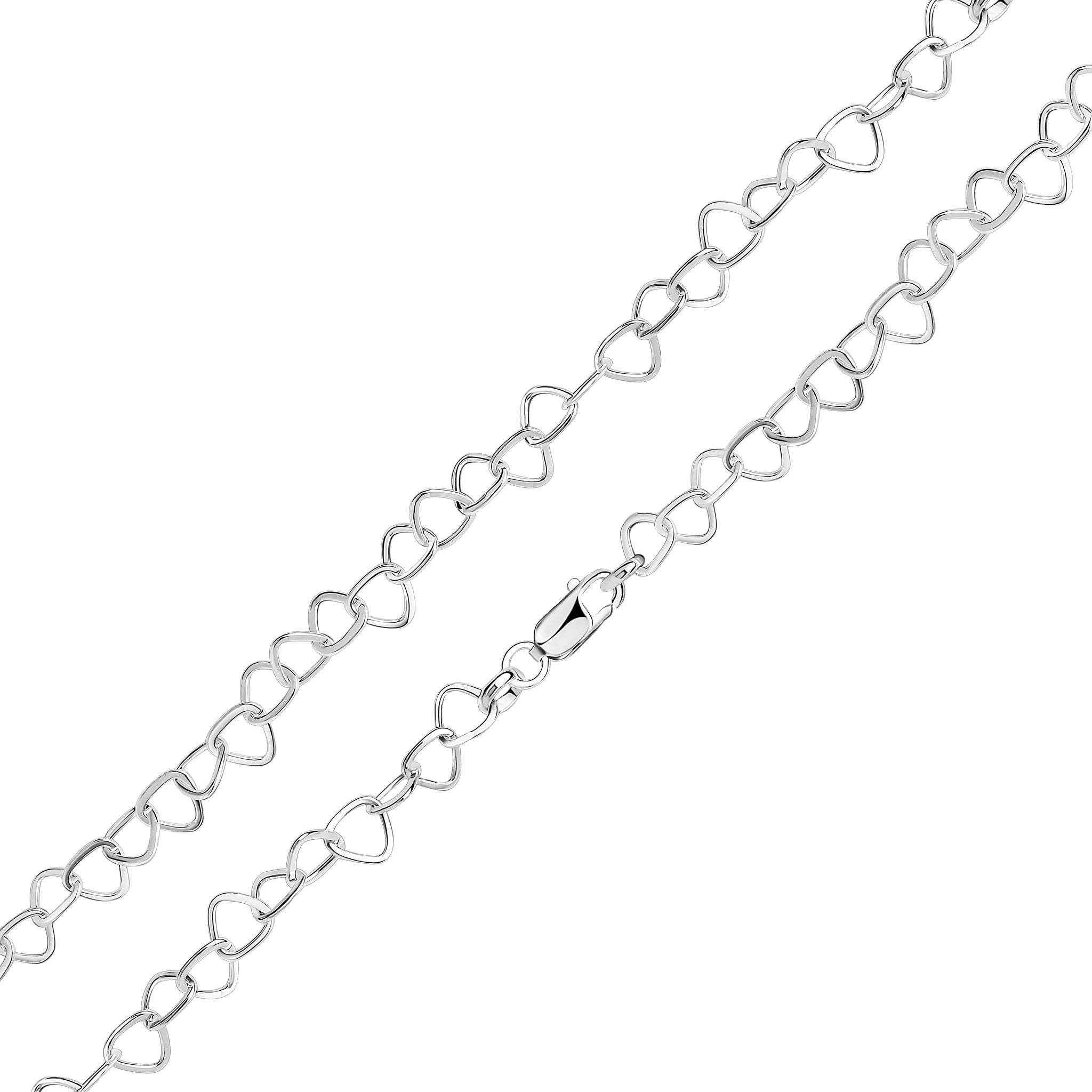 Silver Flat Triangles 7.5"