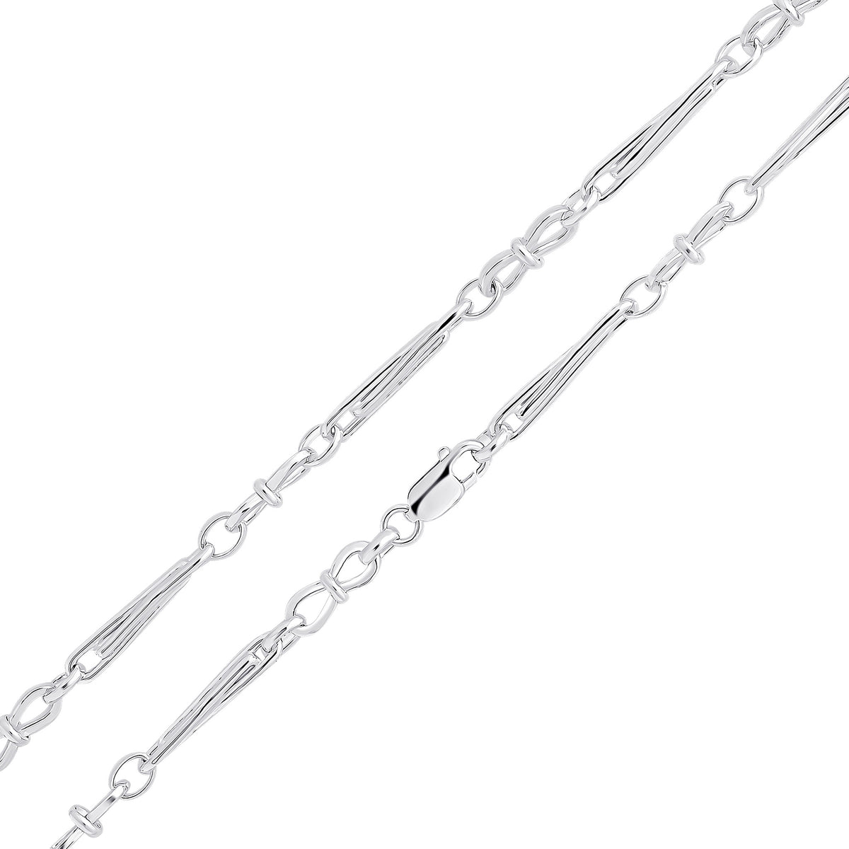 Silver 6mm Infinity Trombone 1