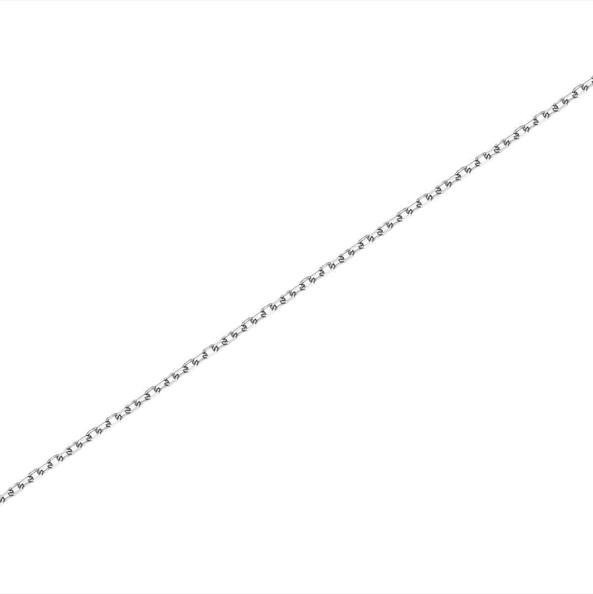 9ct White Gold Diamond Cut Trace 18 Light
