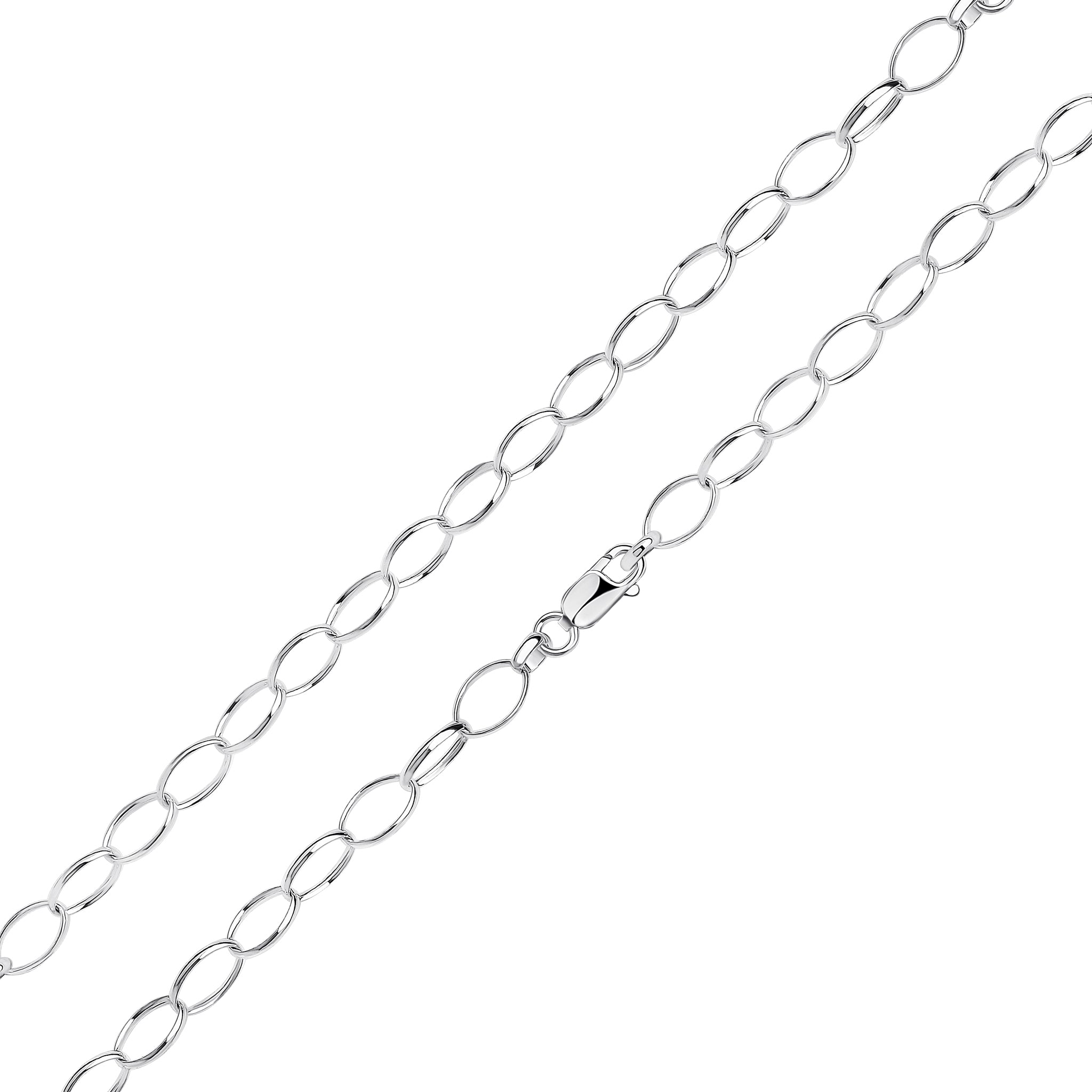 Silver Oval Belcher Light 7.5"