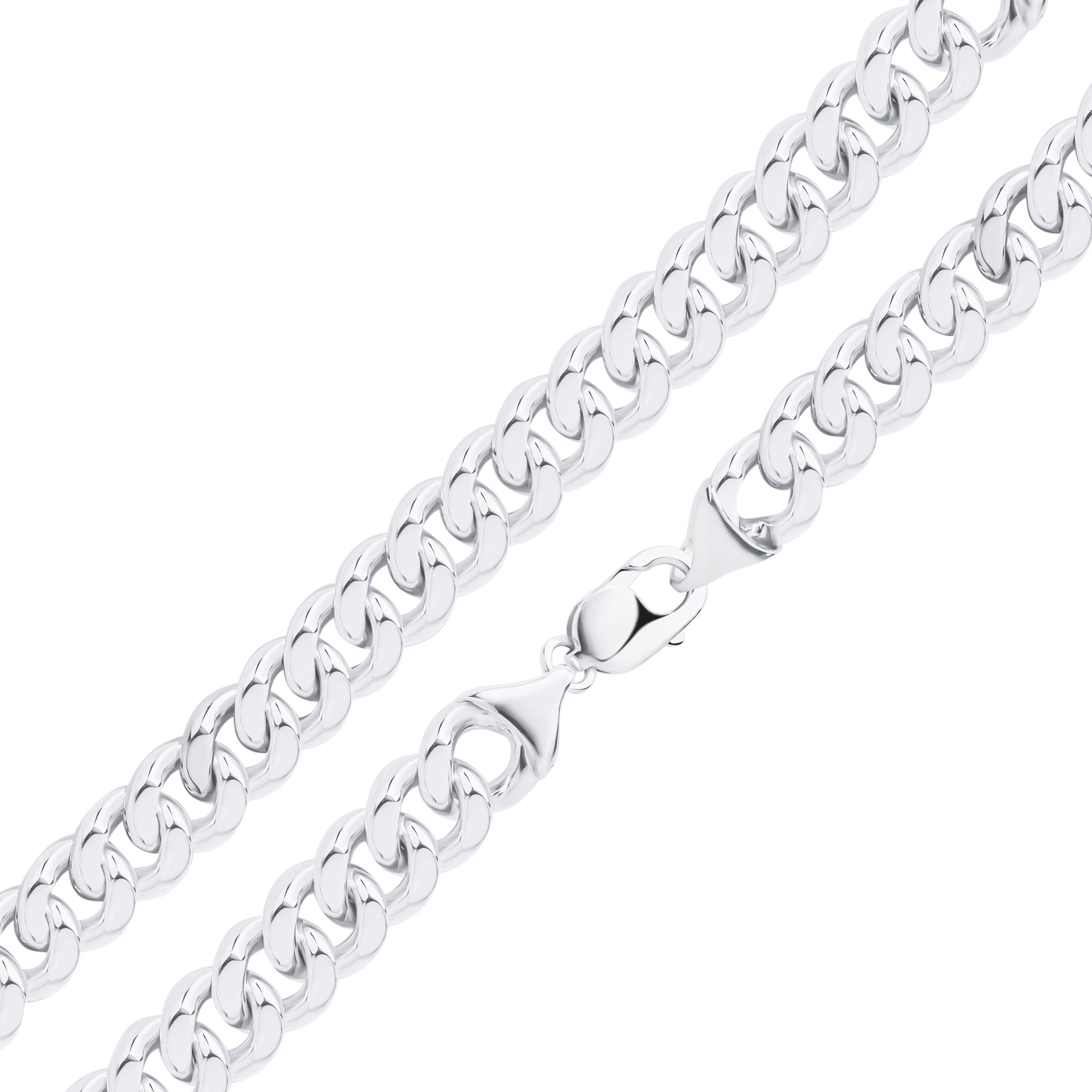 Silver 12mm Curb 1
