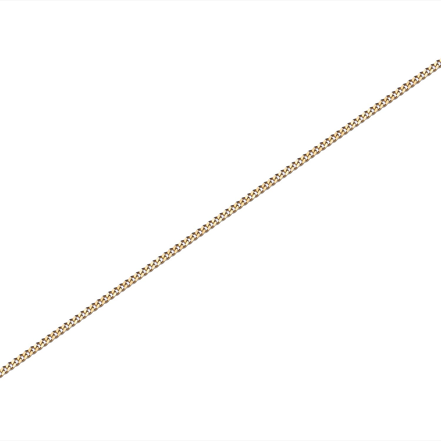 18yg Diamond Cut 1.15mm Curb 18