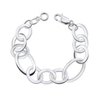 Beginnings Mixed Size Flat Oval Link Bracelet