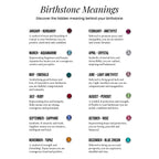 Silver Birthstone Earrings