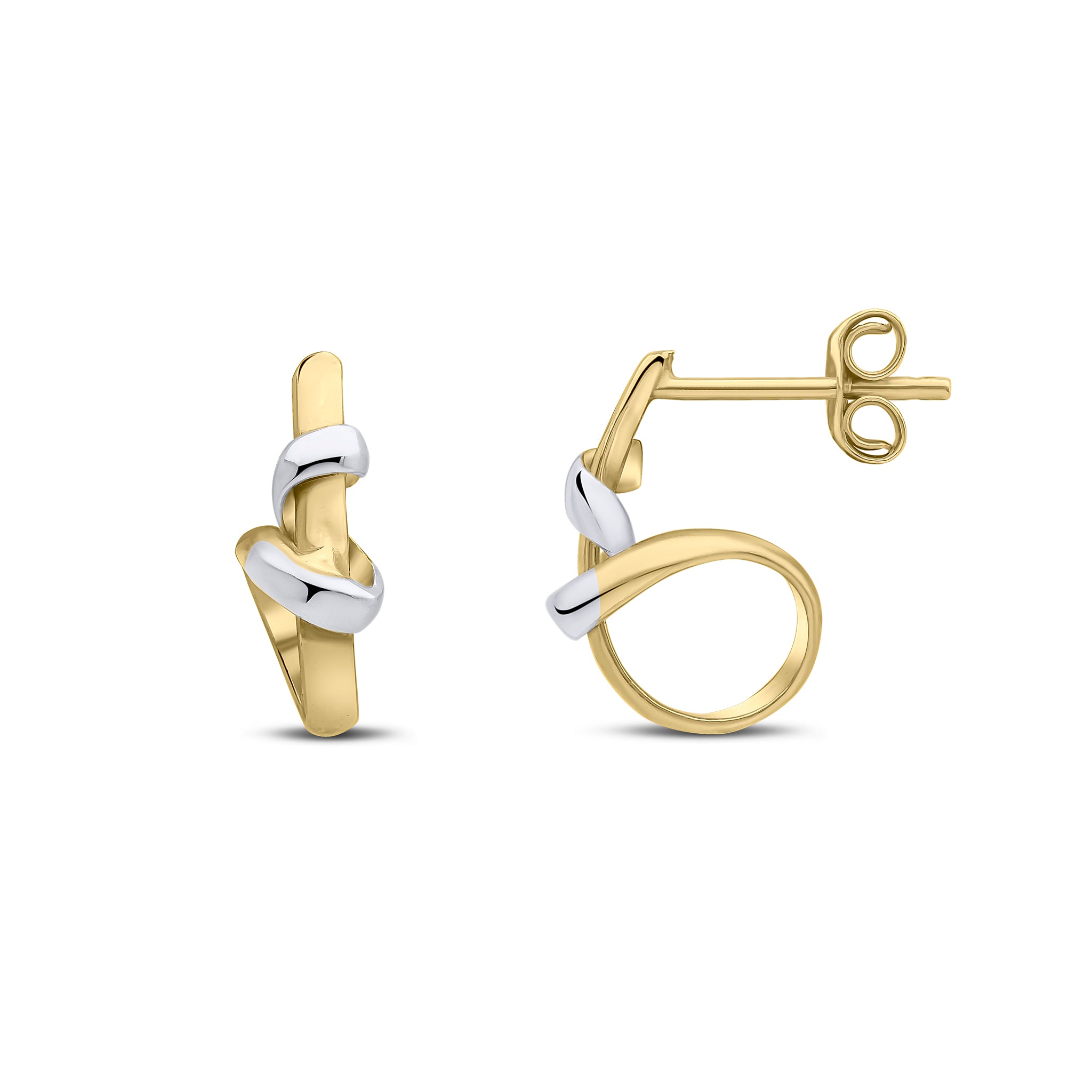 9ct yellow and white goldLasso/Loop E/Stds