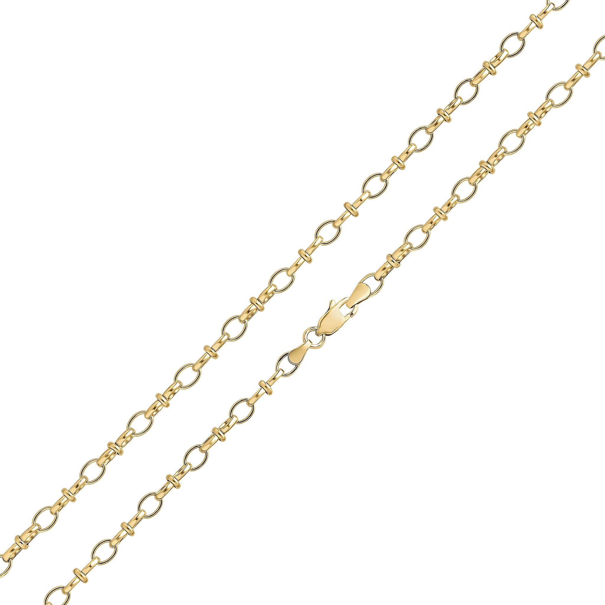 9ct Yellow Gold Handmade 5.5mm Belt Belcher 8
