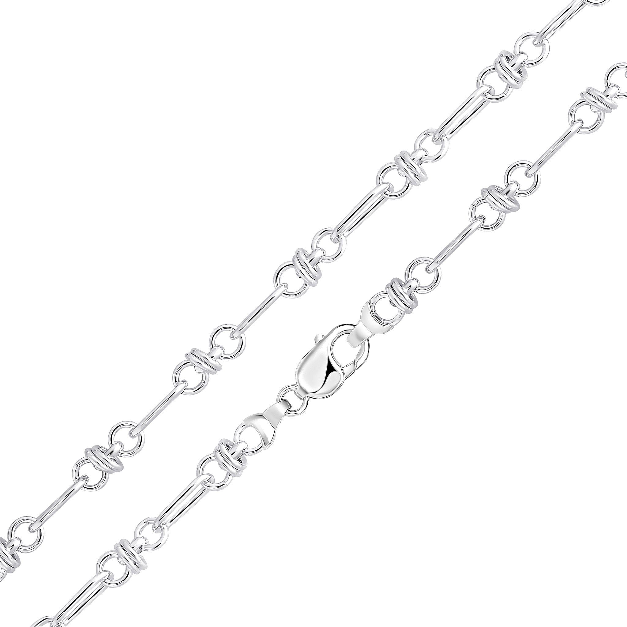 Silver 7.5mm Oval Multi Link 1