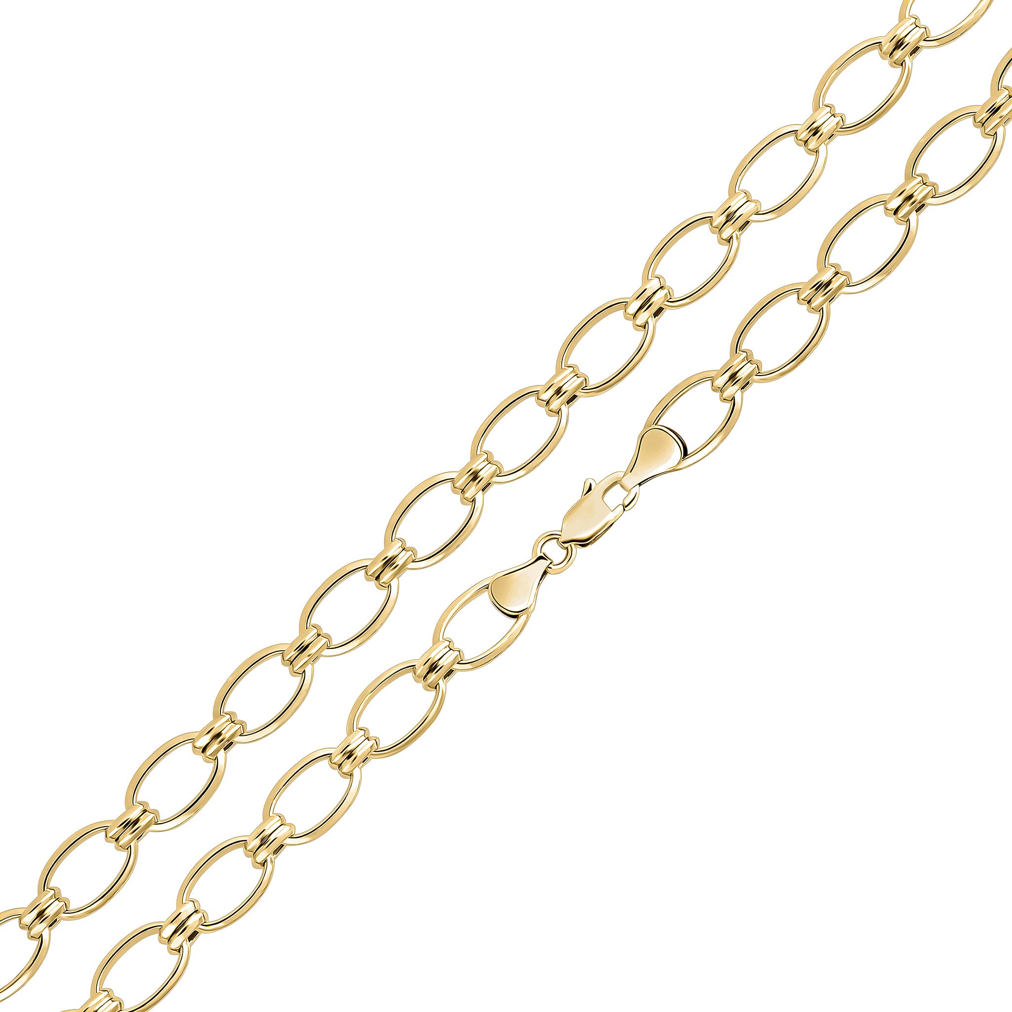 9ct Yellow Gold Handmade 8.3m Fancy Belcher 7.5