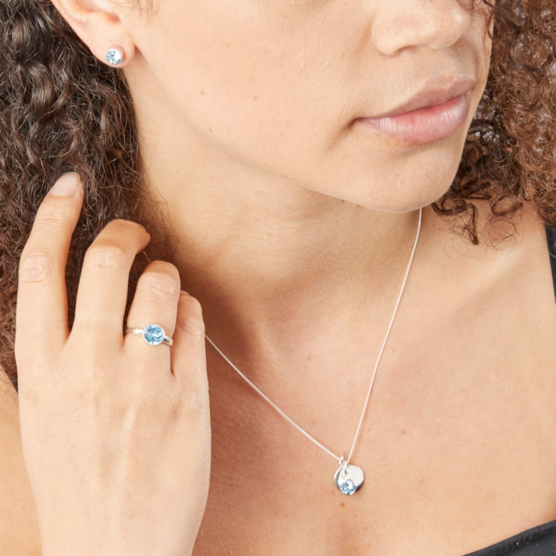 Silver Birthstone Pendant