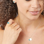 Silver Birthstone Earrings