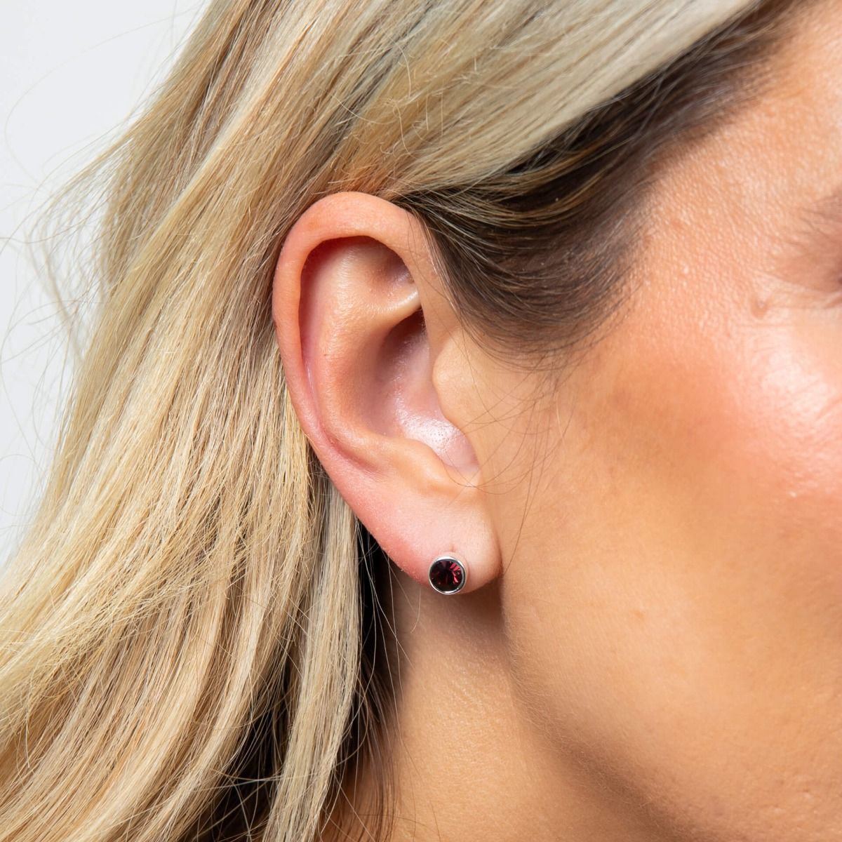 Silver Birthstone Earrings