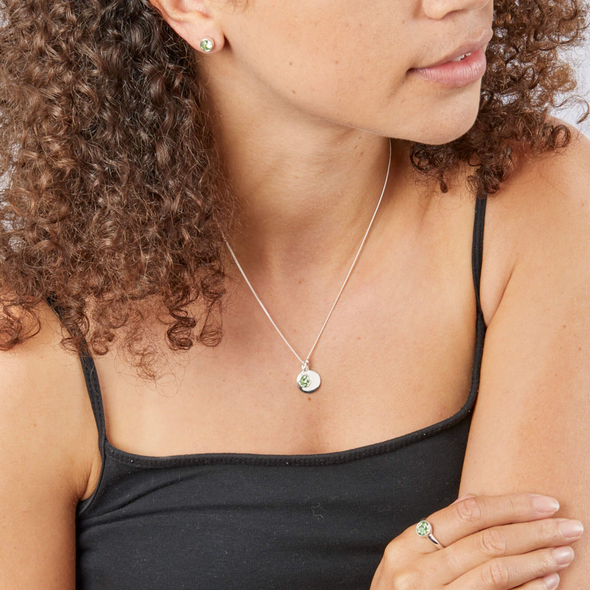 Silver Birthstone Pendant