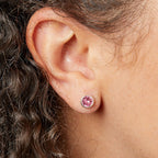 Silver Birthstone Earrings