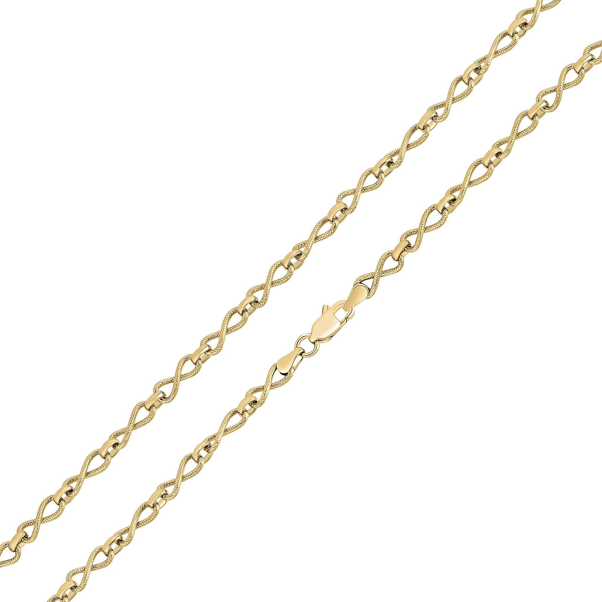 9ct Yellow Gold Hm 4mm Infinity