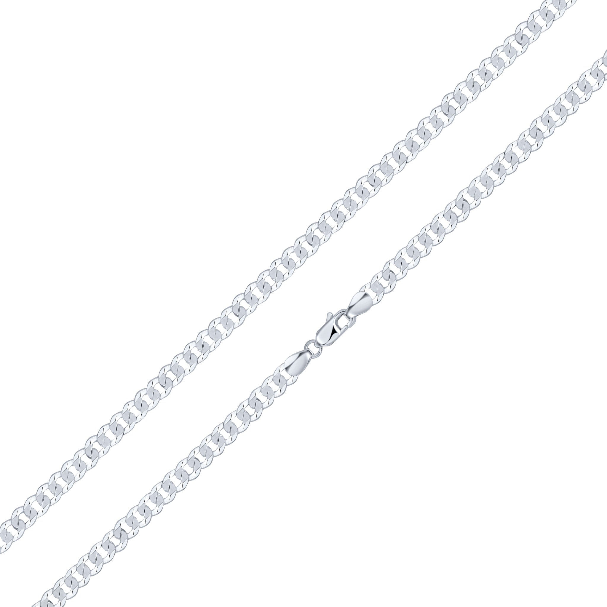 Silver 5.5mm Curb Chain 1