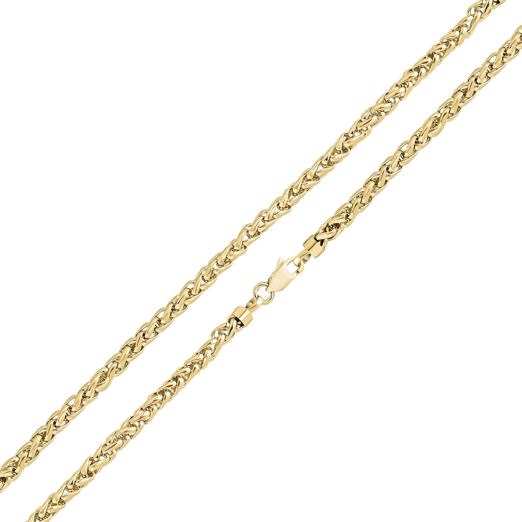 9ct Yellow Gold Handmade 4.5m Spiga 7.5