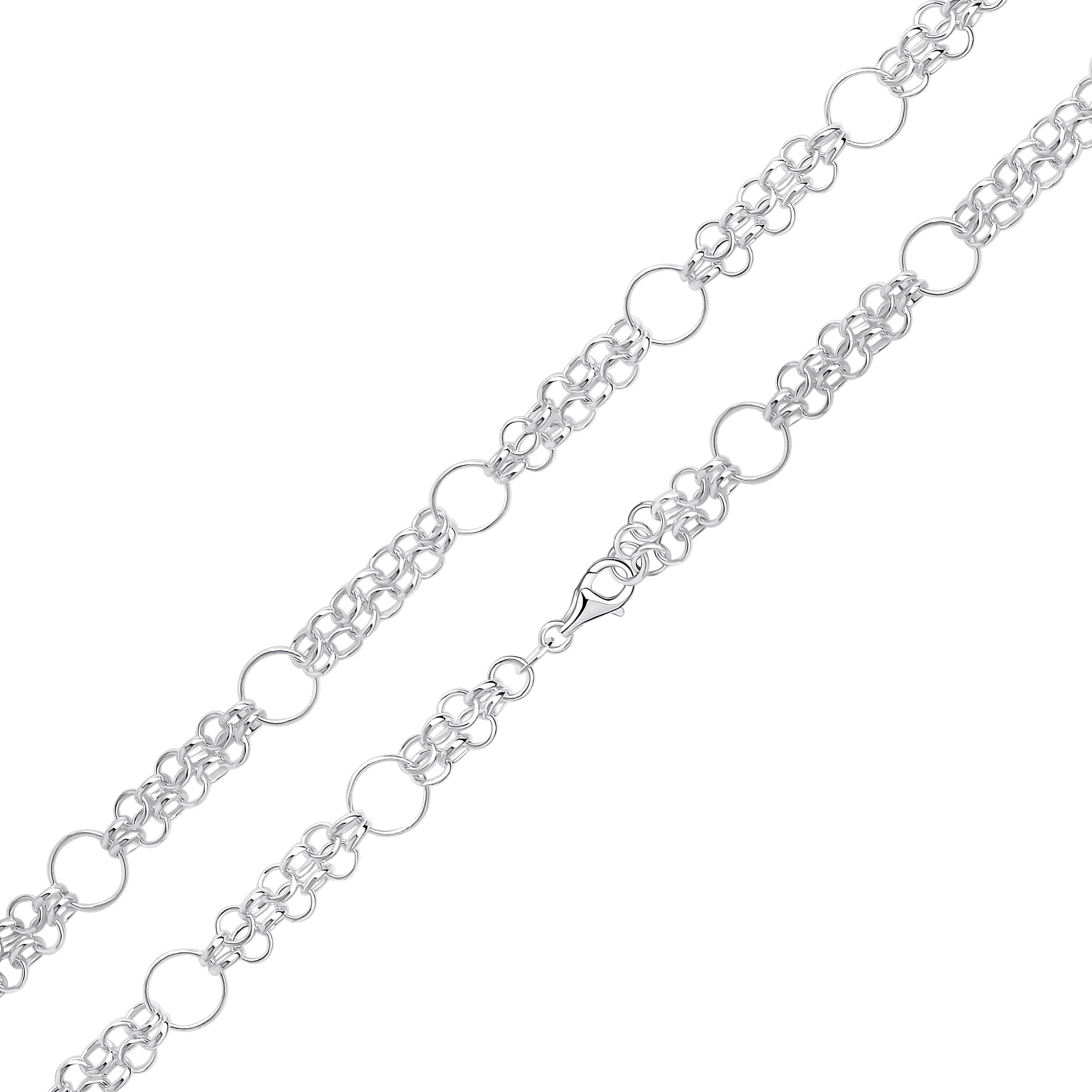 Silver Oval and Round gate 7.5"