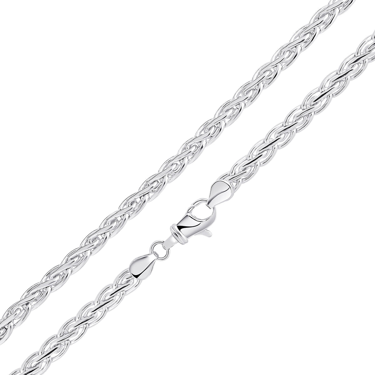 Silver 7mm Flat Spiga 1