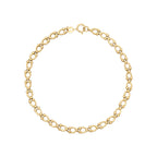 Elements Gold Oval Link Bracelet