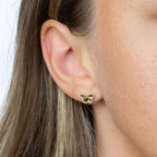 Elements Gold Butterfly Stud Earrings