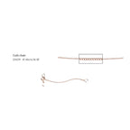 Elements Gold 0.8mm Diamond Cut Curb Chain 41cm-46cm