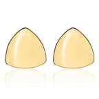 9ct Yellow Gold Polished Triangular Clip-On Earrings - view 2
