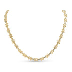 18ct Vermeil Textured Kiss Necklace, 18 inch