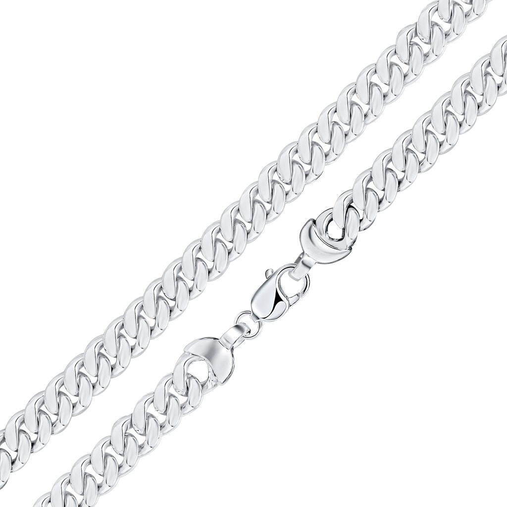 Silver 10mm Curb