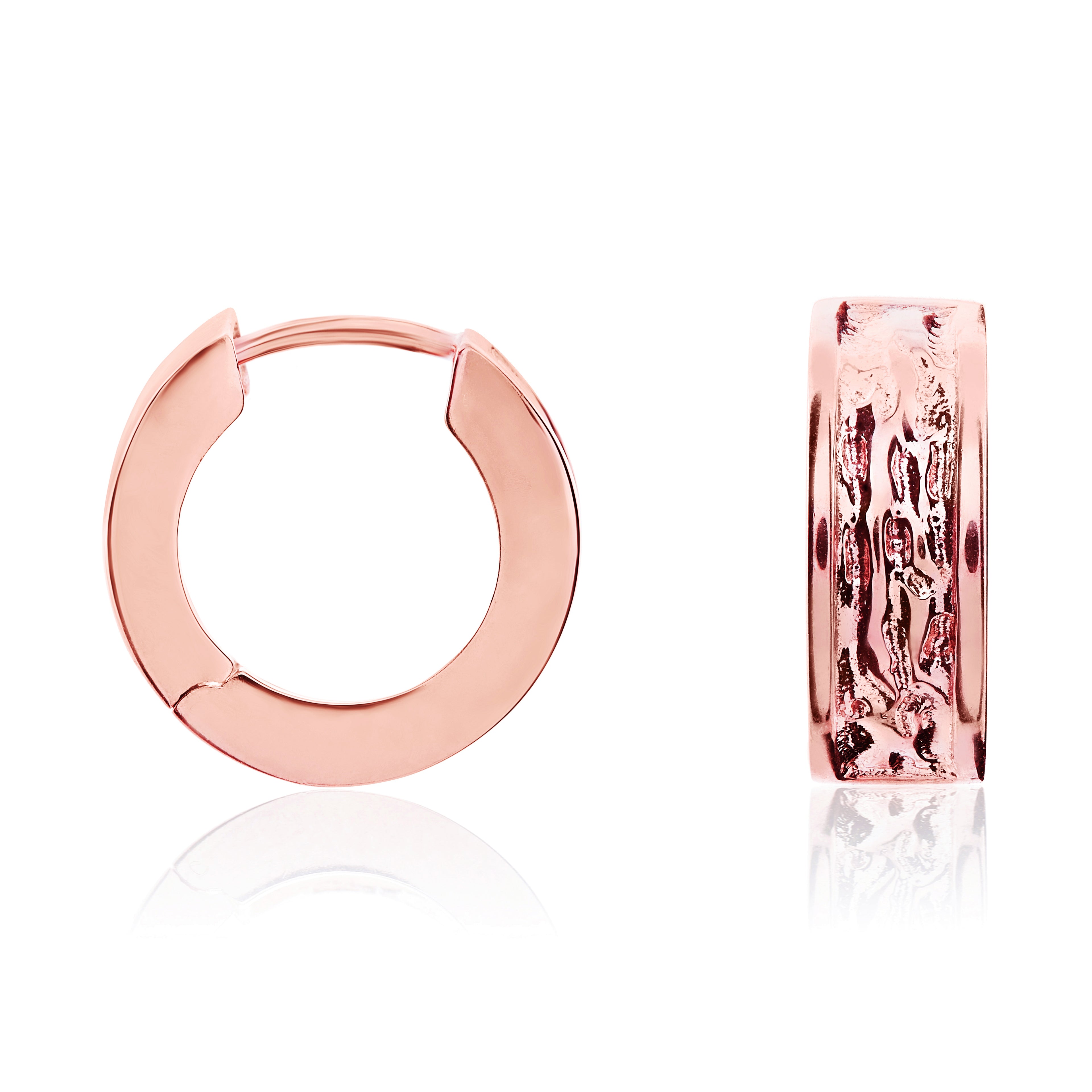 9ct rose gold.Text Huggy Er