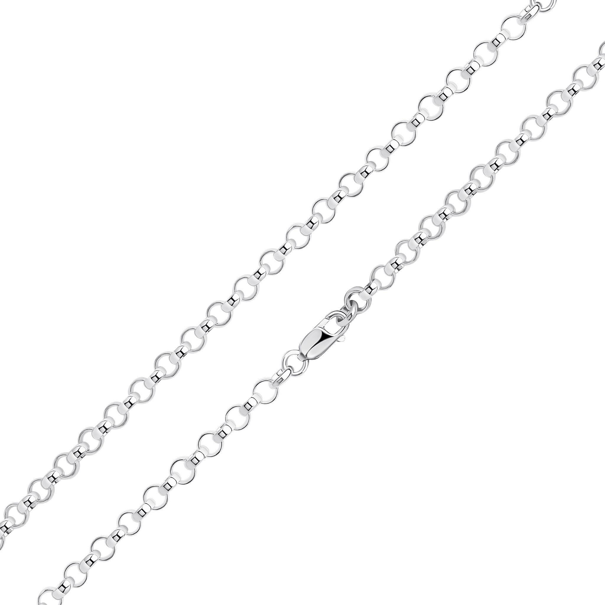 Silver 5mm Round Belcher Bracelet 7.5"