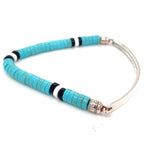 Thomas Sabo Silver Love Bridge Simulated Turquoise Bead Bracelet