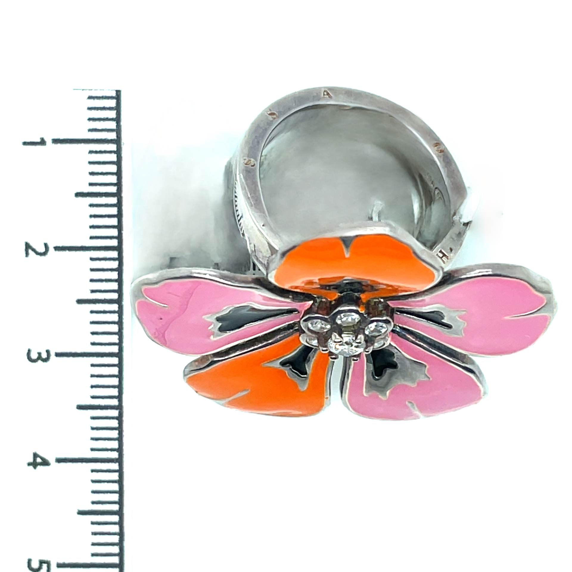 Thomas Sabo Sterling Silver Cubic Zirconia Large Flower Ring