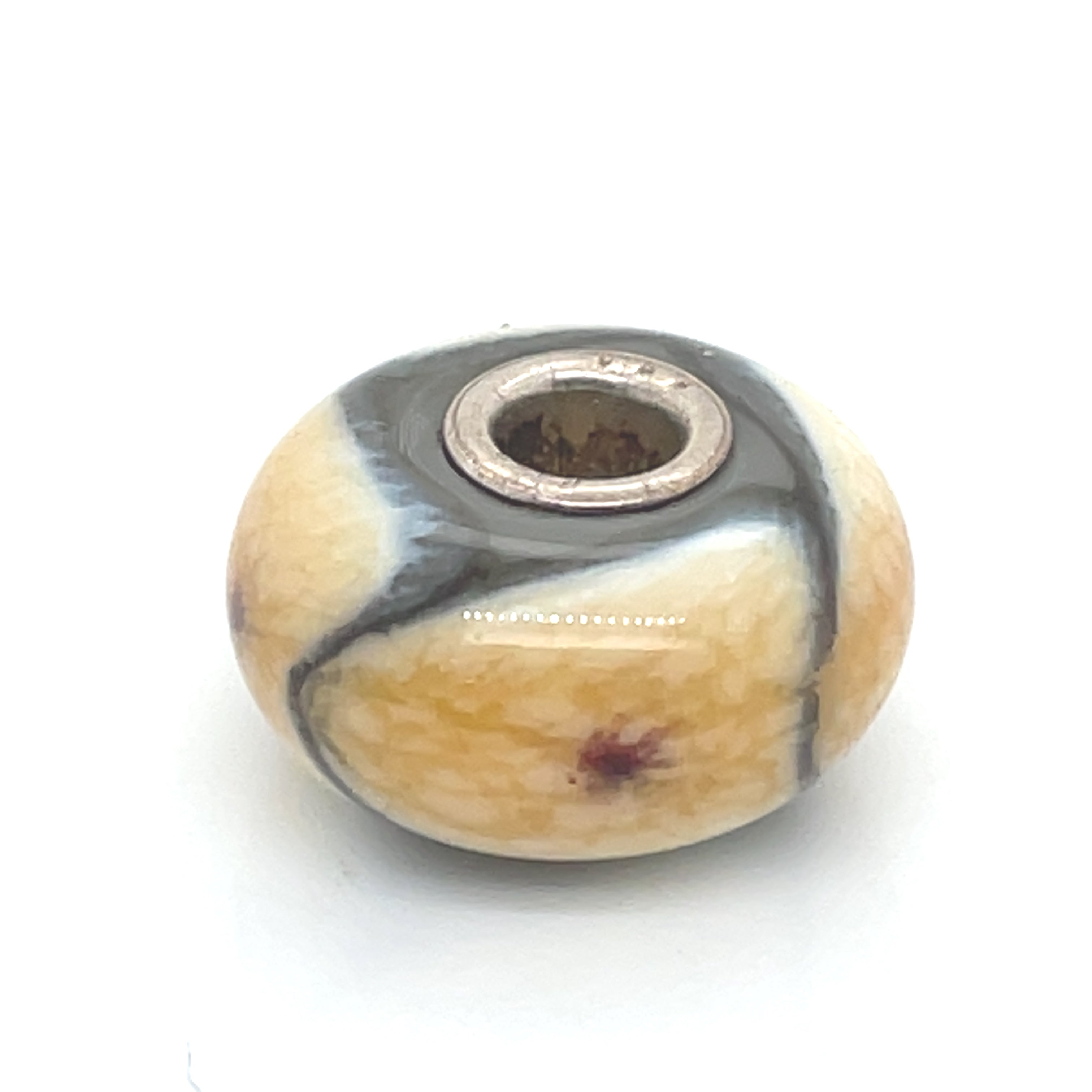 Trollbead Black Squirrel Glass Bead