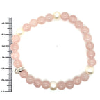 Thomas Sabo Silver Rose Quartz & Freshwater Pearl Bracelet