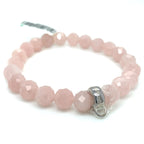 Thomas Sabo Charm Oval Rose Quartz Bead Bracelet (pixlecut)