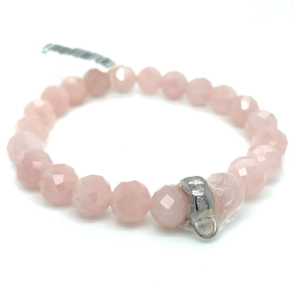 Thomas Sabo Charm Oval Rose Quartz Bead Bracelet (pixlecut)