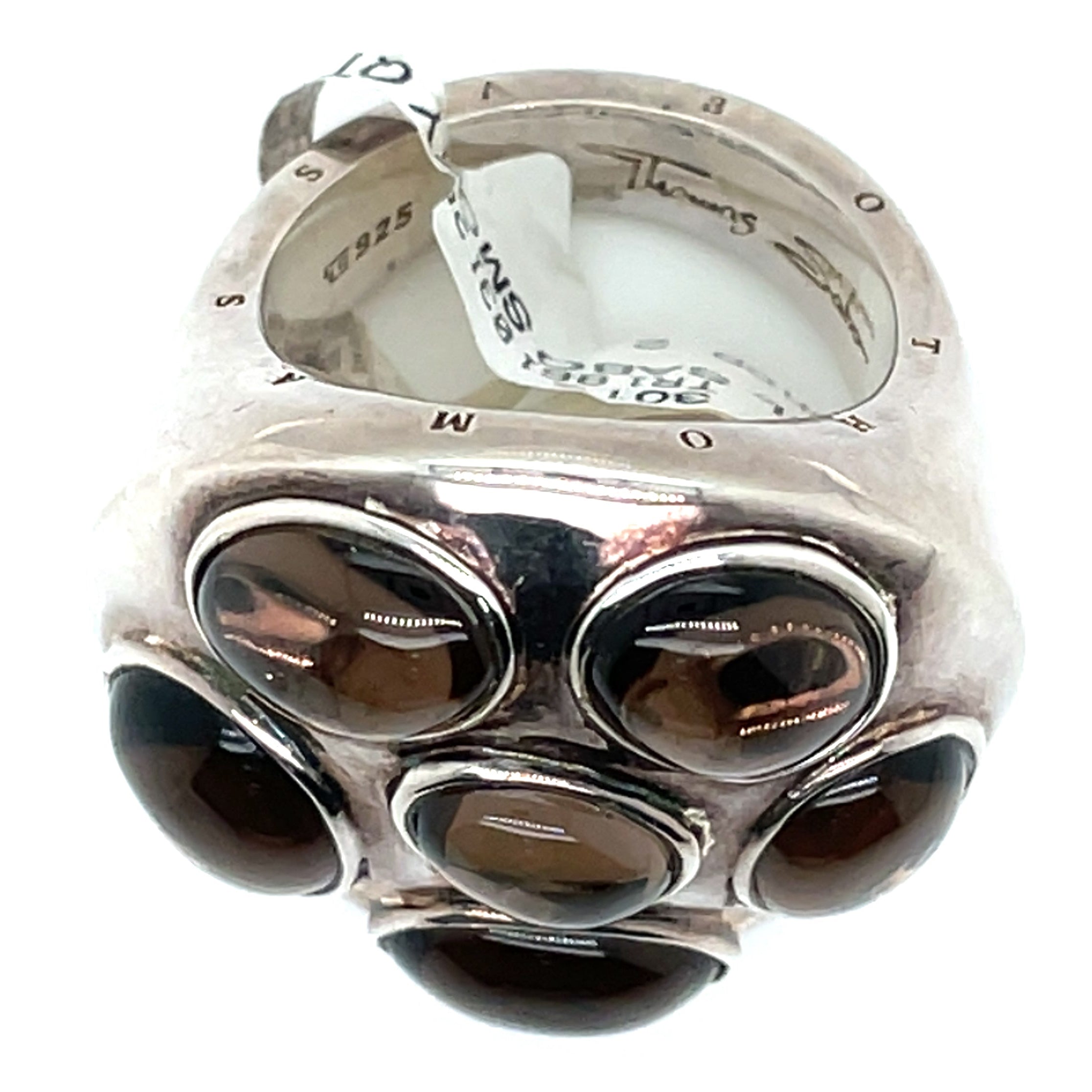 Thomas Sabo Sterling Silver Smoky Quartz Ring (edit photos)