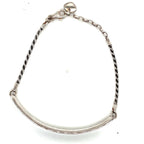 Thomas Sabo Love Bridge Sterling Silver Black Zirconia Bracelet