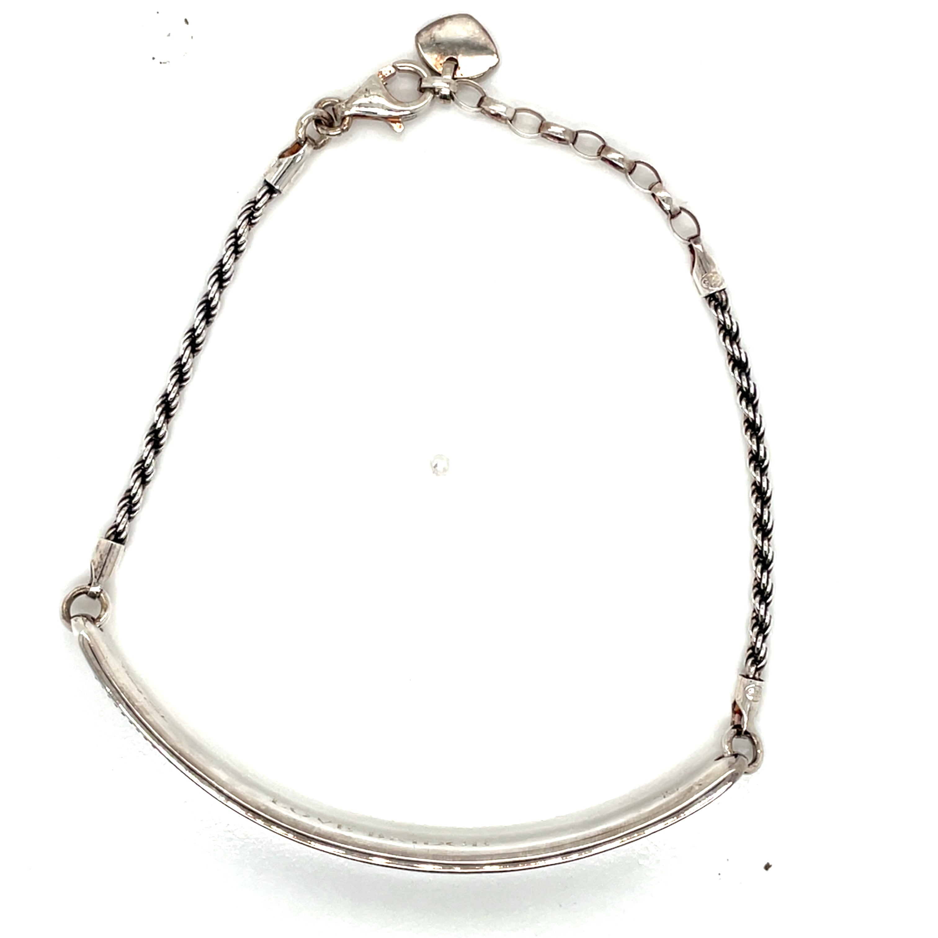 Thomas Sabo Love Bridge Sterling Silver Black Zirconia Bracelet