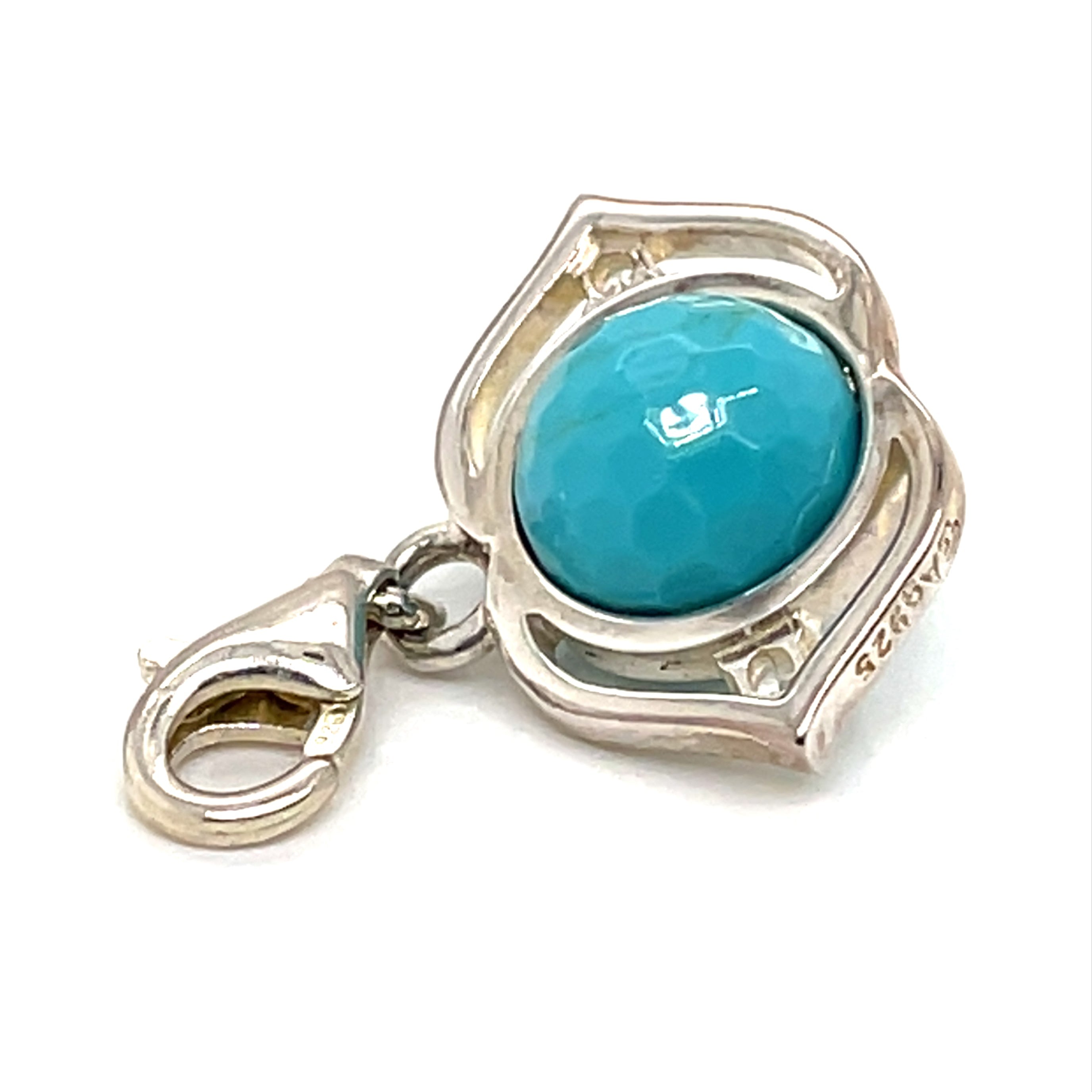 Thomas Sabo Turquoise and Cubic Zirconia Lotus Charm