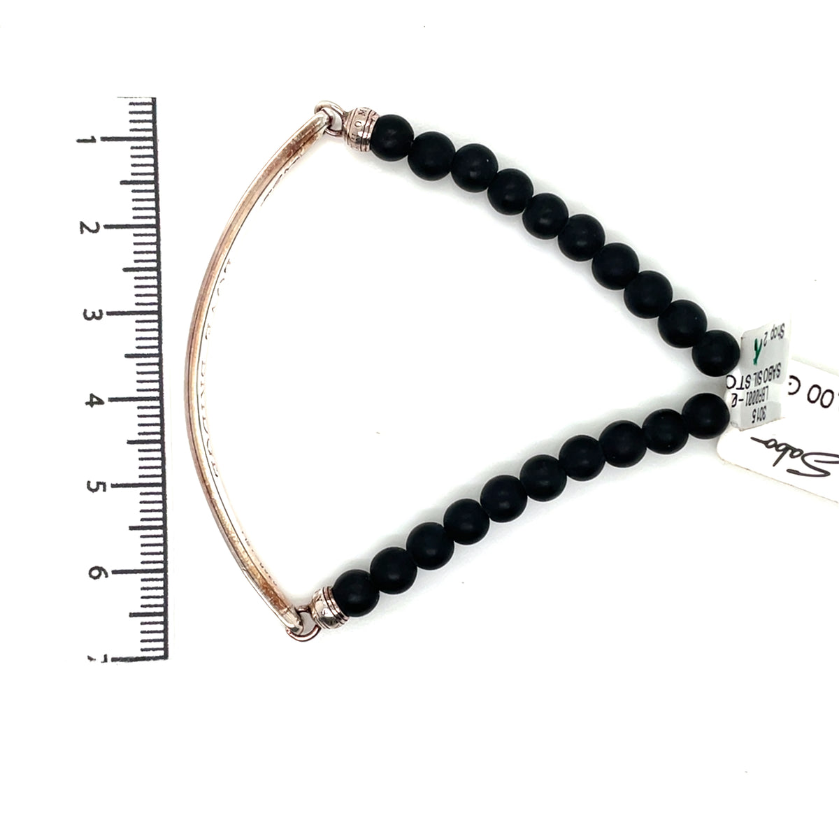 Thomas Sabo Black Bead ‘Love Bridge’ Silver Bracelet