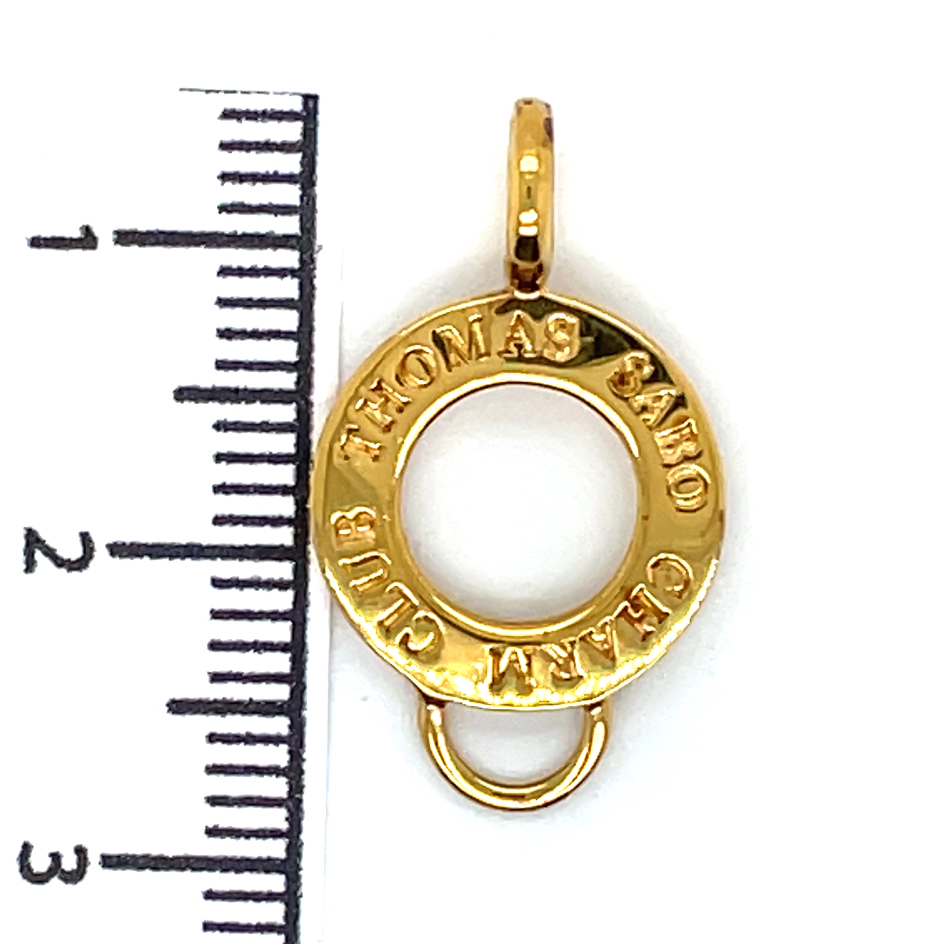 Thomas Sabo Silver Yellow Gold Plated Club Carrier Charm